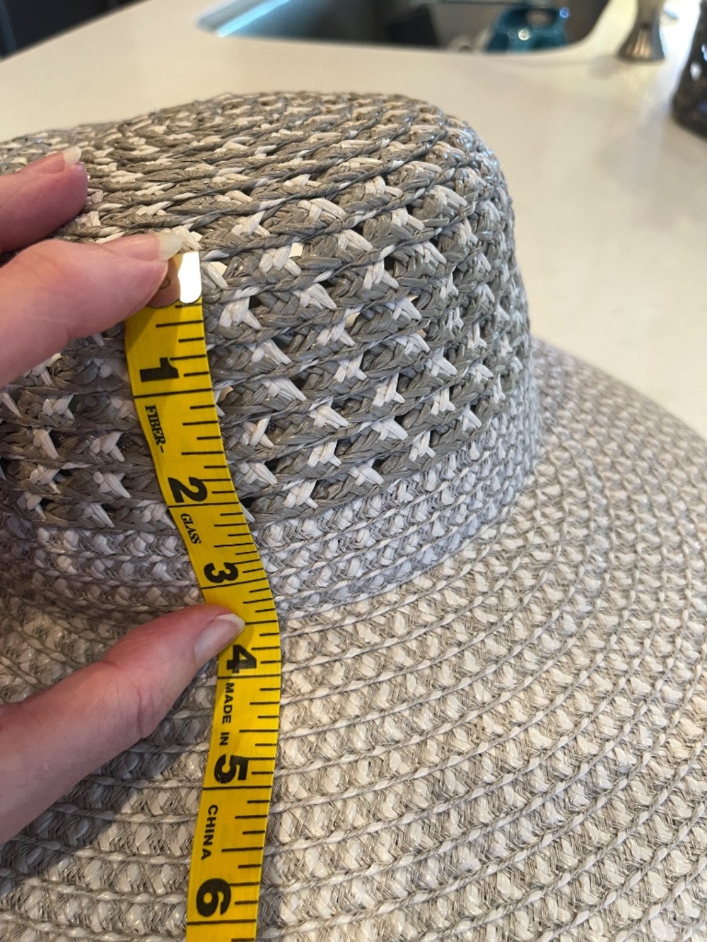 Eric Javits Squishee Adjustable Back "Army Girl" Hat / Cap in Gray White - Picture 12 of 14